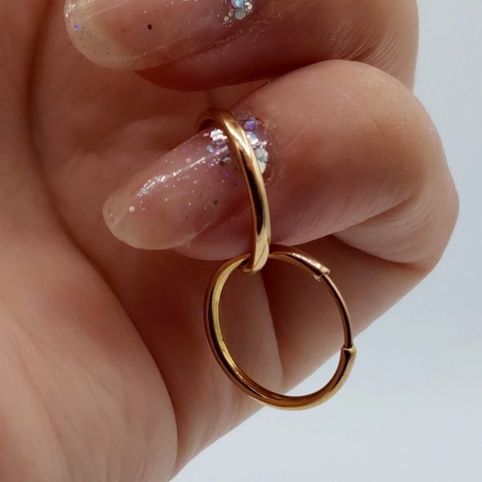 گوشواره زنانه حلقه سایز 1