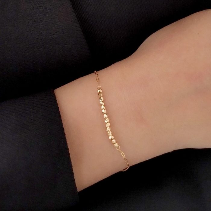 دستبند زنجیری زنانه کد 6