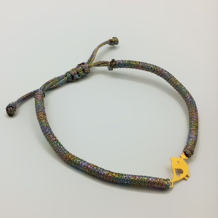 دستبند نخی زنانه کد 3